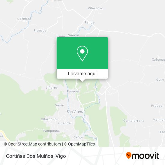 Mapa Cortiñas Dos Muíños