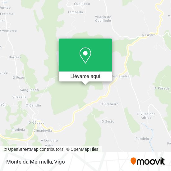 Mapa Monte da Mermella