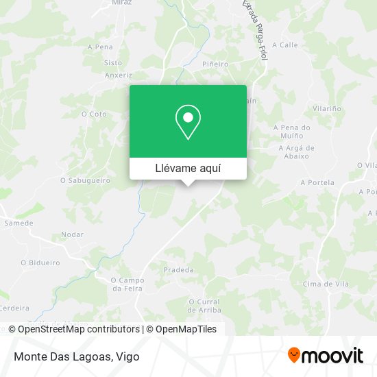 Mapa Monte Das Lagoas