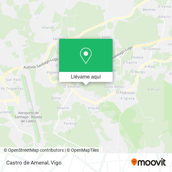 Mapa Castro de Amenal
