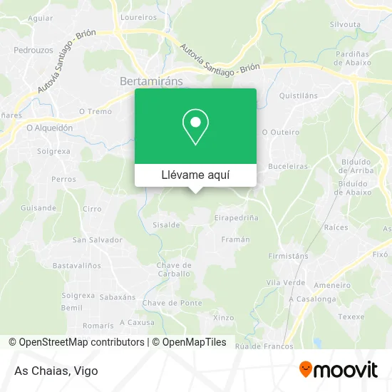 Mapa As Chaias