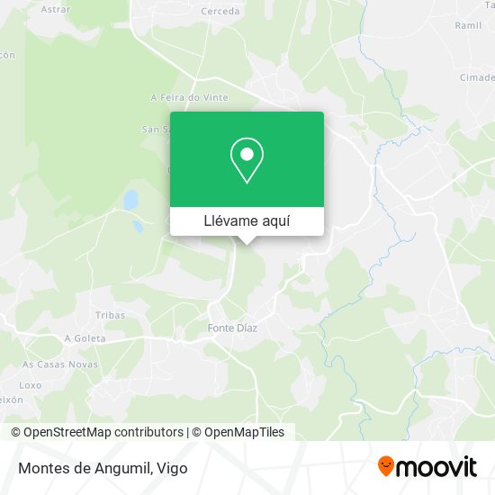 Mapa Montes de Angumil