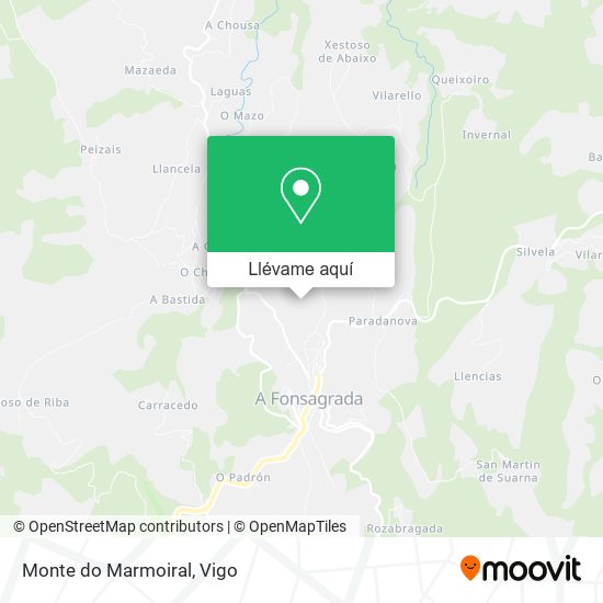 Mapa Monte do Marmoiral