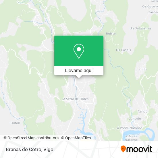 Mapa Brañas do Cotro