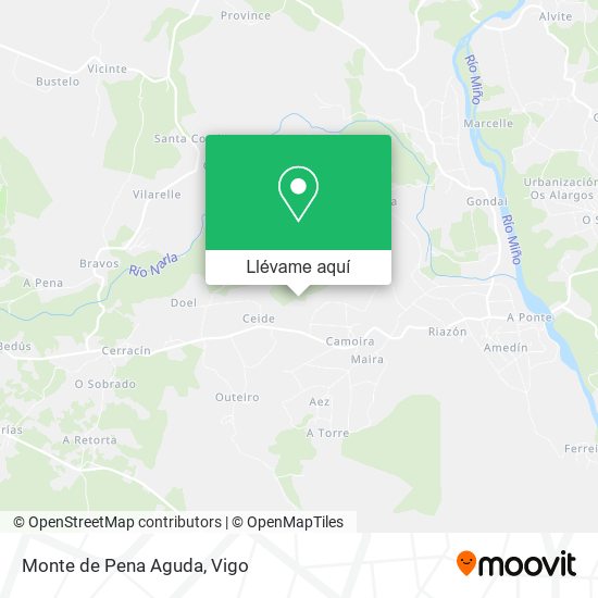 Mapa Monte de Pena Aguda
