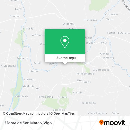 Mapa Monte de San Marco