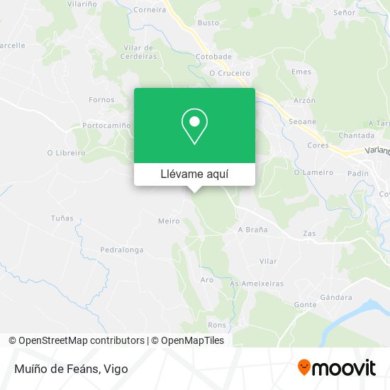 Mapa Muíño de Feáns