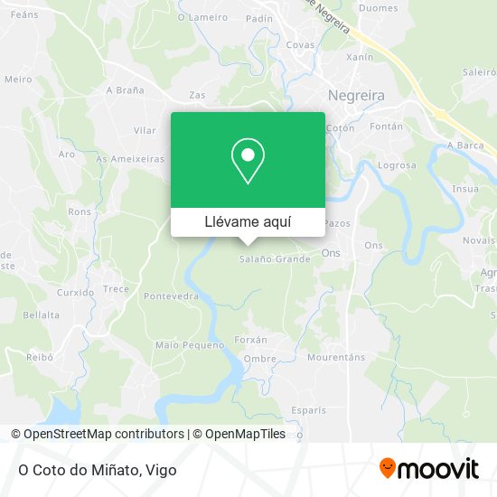 Mapa O Coto do Miñato