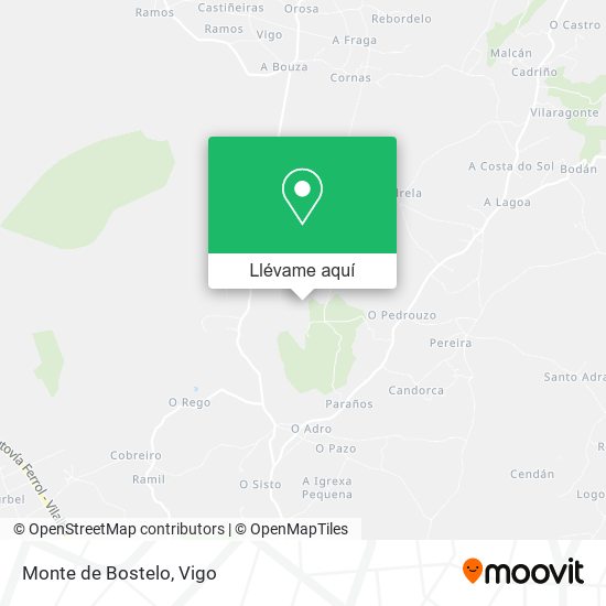 Mapa Monte de Bostelo