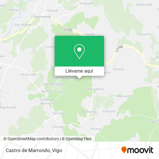 Mapa Castro de Marrondo
