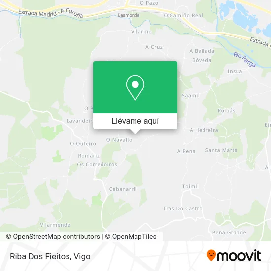 Mapa Riba Dos Fieitos