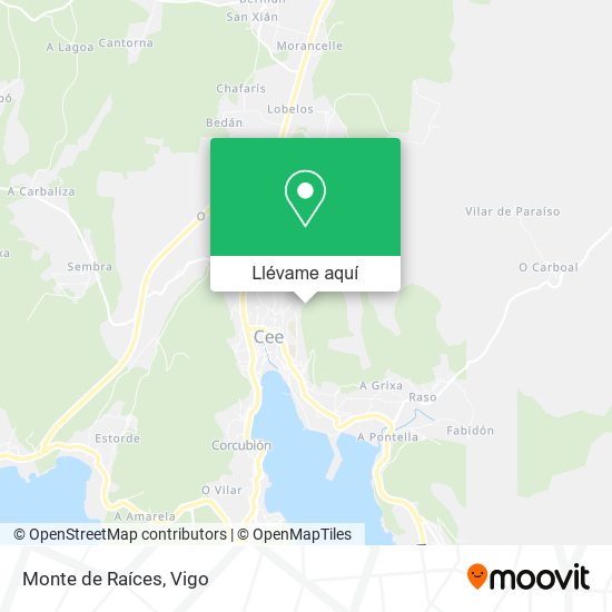 Mapa Monte de Raíces