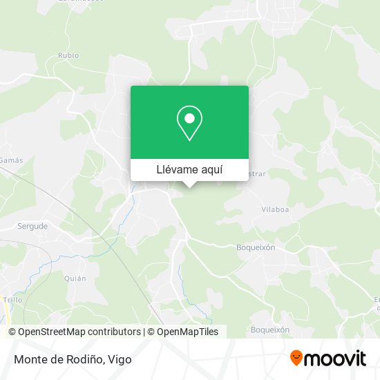 Mapa Monte de Rodiño