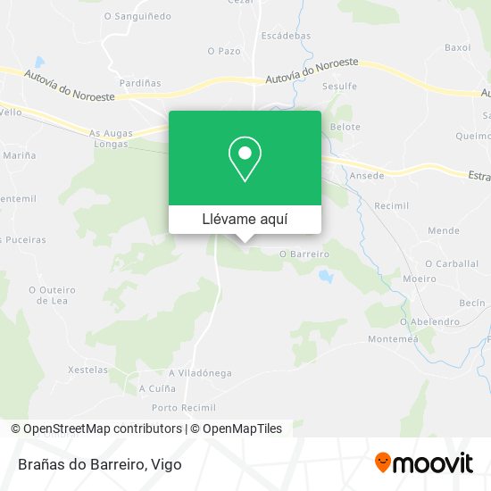 Mapa Brañas do Barreiro