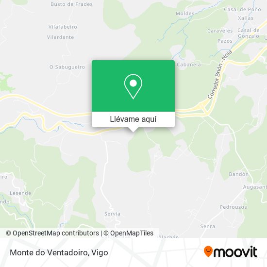 Mapa Monte do Ventadoiro
