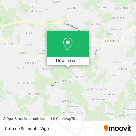 Mapa Coto de Salmonte