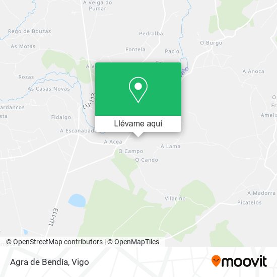 Mapa Agra de Bendía