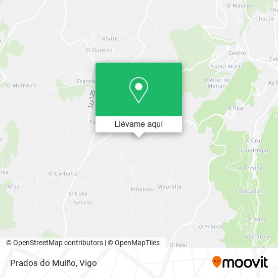 Mapa Prados do Muíño