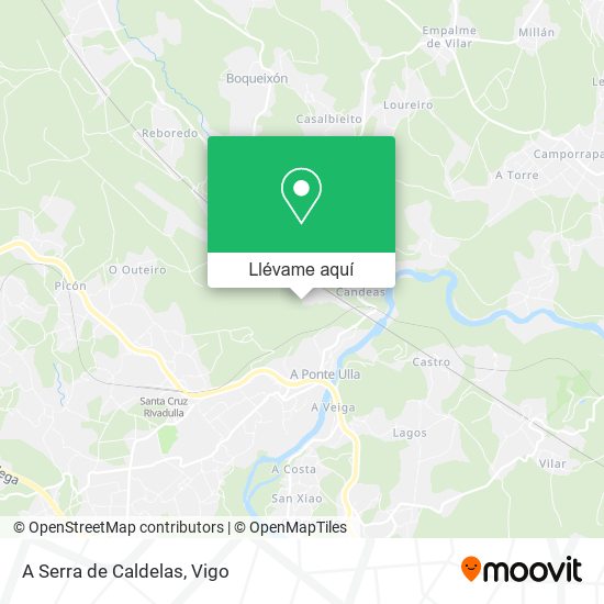 Mapa A Serra de Caldelas