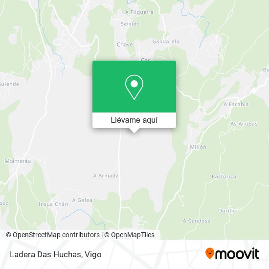 Mapa Ladera Das Huchas