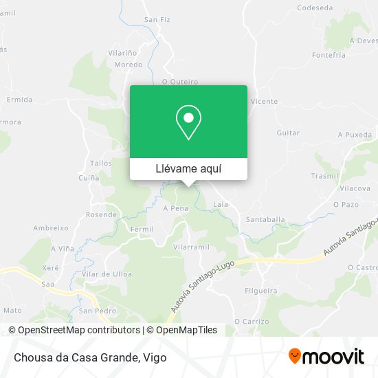 Mapa Chousa da Casa Grande