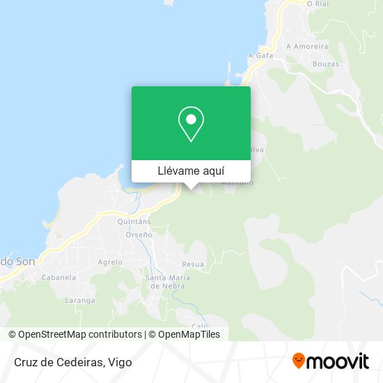 Mapa Cruz de Cedeiras