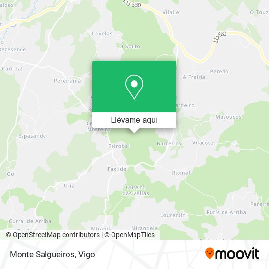 Mapa Monte Salgueiros