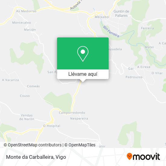 Mapa Monte da Carballeira