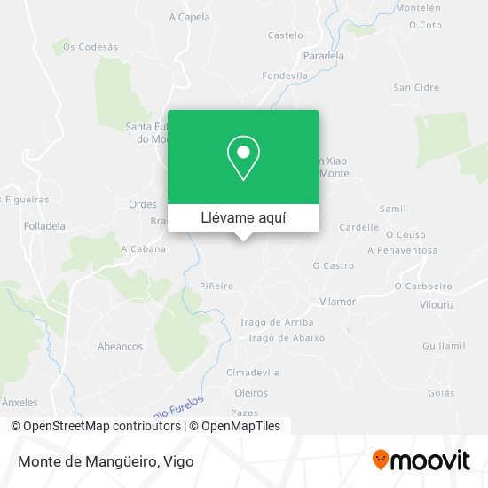 Mapa Monte de Mangüeiro