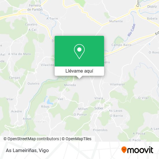 Mapa As Lameiriñas
