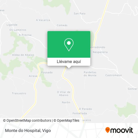 Mapa Monte do Hospital