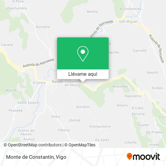 Mapa Monte de Constantín