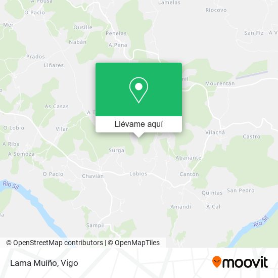 Mapa Lama Muíño