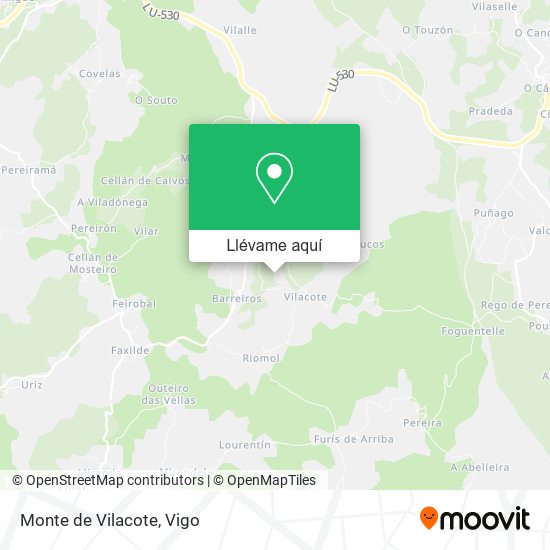 Mapa Monte de Vilacote