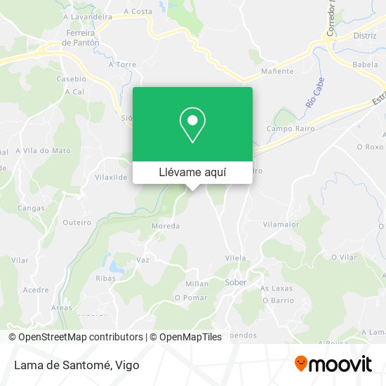 Mapa Lama de Santomé