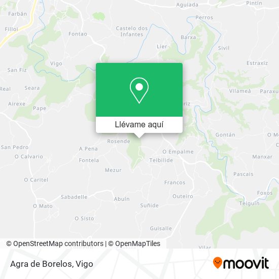 Mapa Agra de Borelos