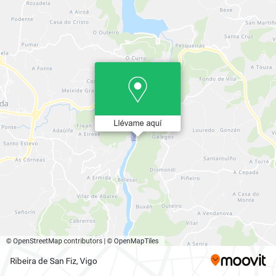 Mapa Ribeira de San Fiz