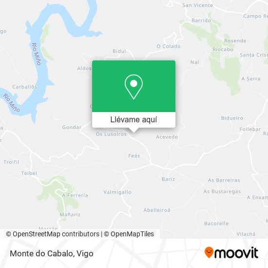 Mapa Monte do Cabalo