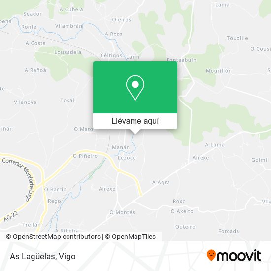 Mapa As Lagüelas
