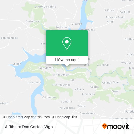 Mapa A Ribeira Das Cortes