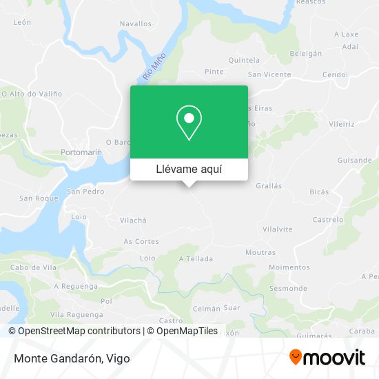Mapa Monte Gandarón