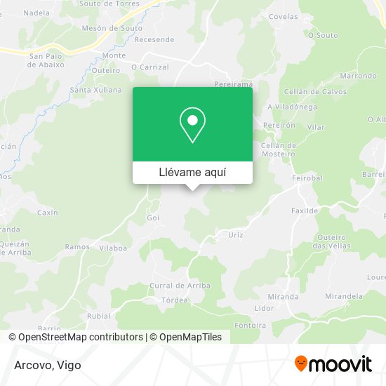 Mapa Arcovo