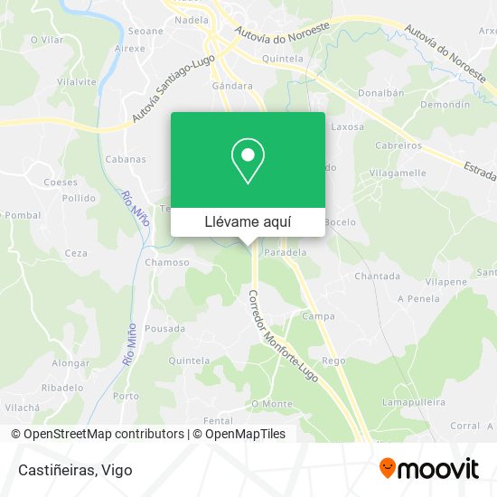 Mapa Castiñeiras