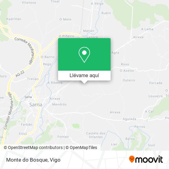 Mapa Monte do Bosque