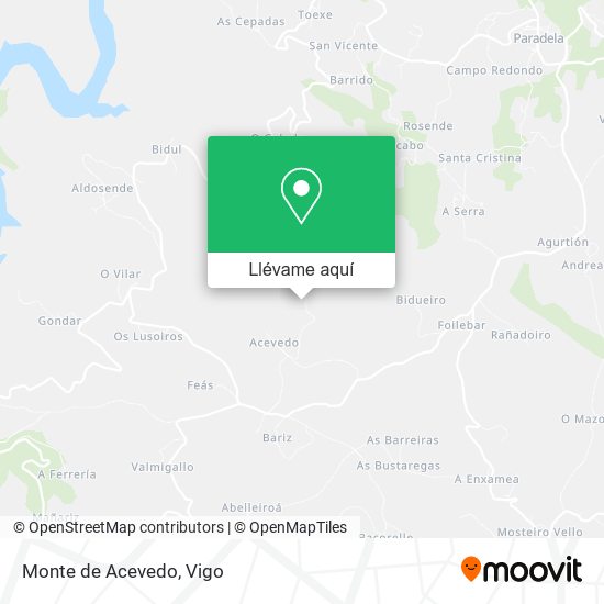 Mapa Monte de Acevedo