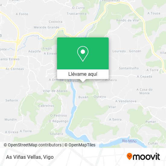 Mapa As Viñas Vellas