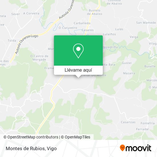 Mapa Montes de Rubios
