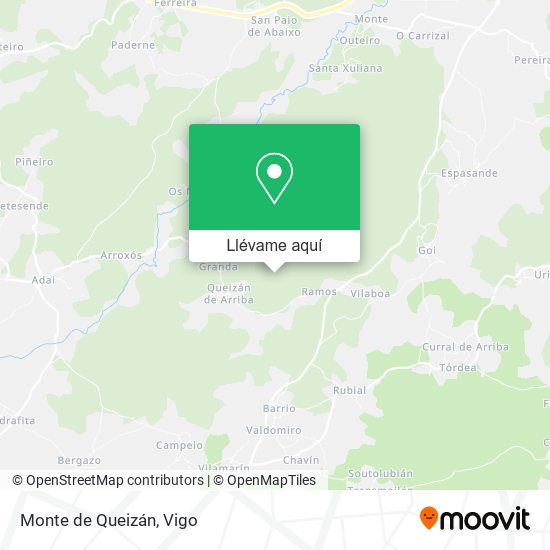 Mapa Monte de Queizán