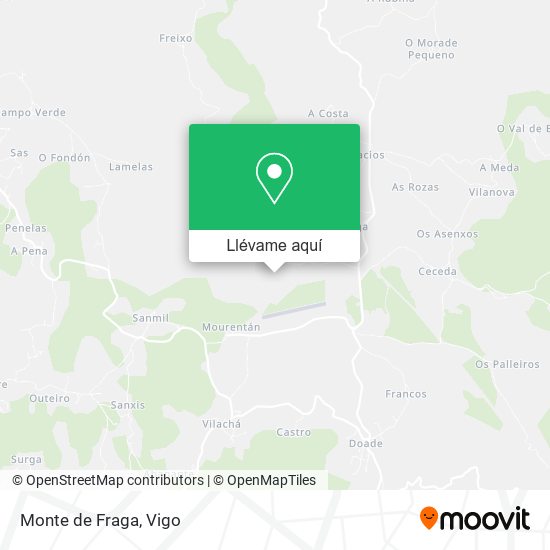 Mapa Monte de Fraga