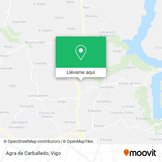 Mapa Agra de Carballedo